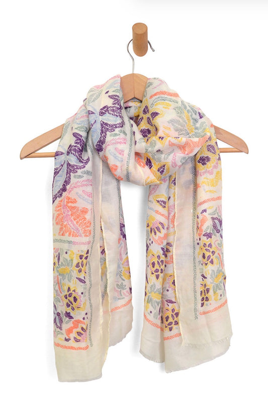 Multi Leafy Scarf