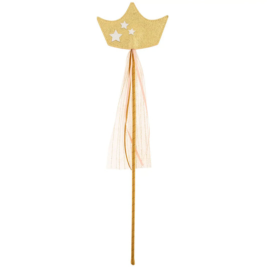 Dress Up Wand | Gold Crown