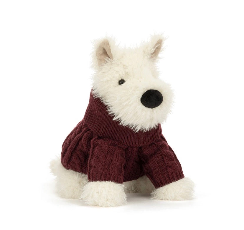 Munro Scottie Dog 'Winter Jumper' | JellyCat