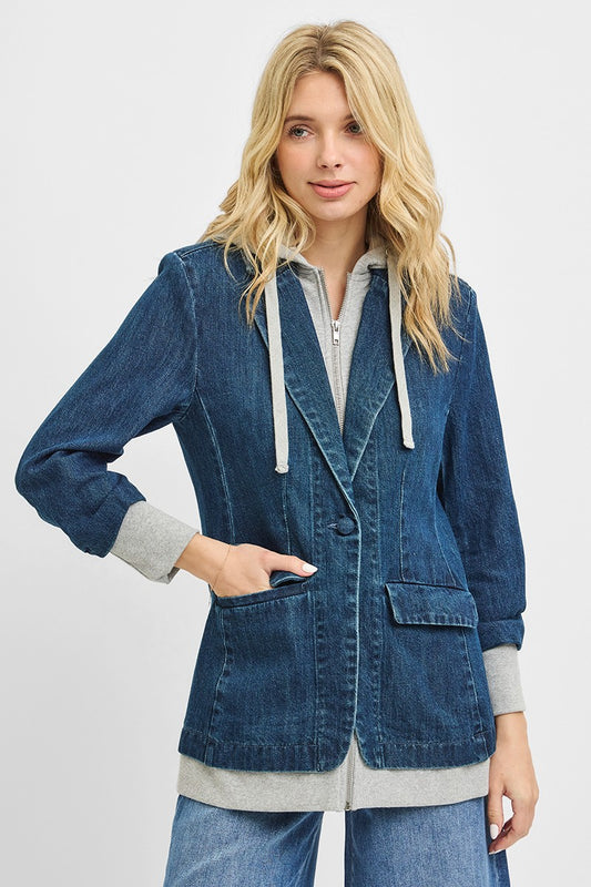 Risen Blazer With Hoodie Jacket