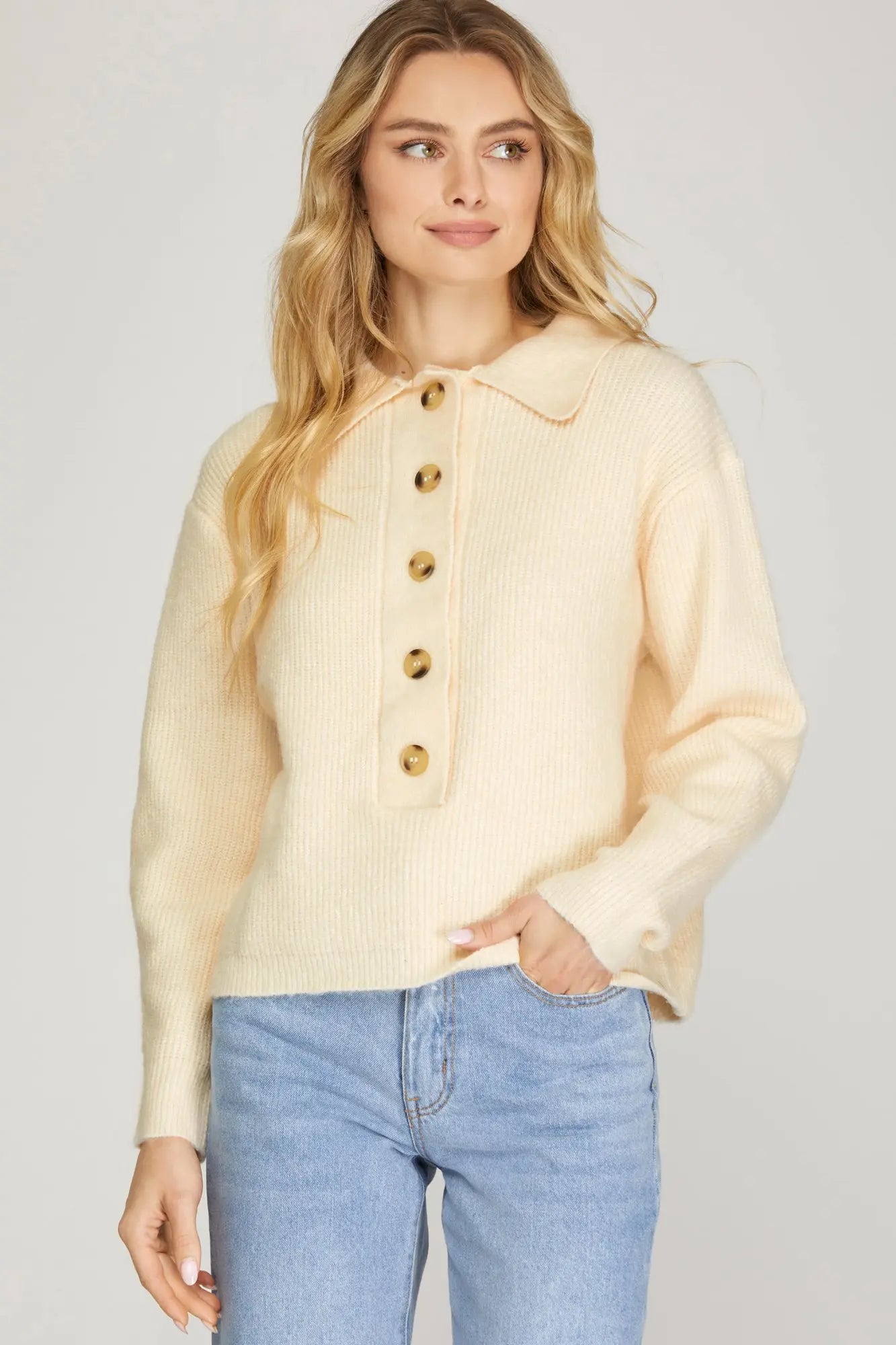 Stephy Button Down Sweater