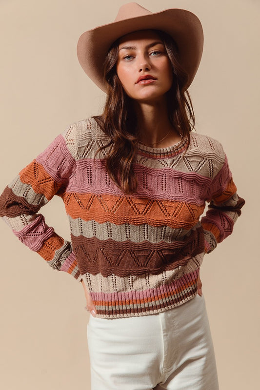 Rosa Wavy Stripe Sweater