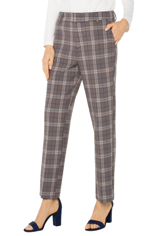 Liverpool Kelsey Trousers | Brown + Navy Glenchik