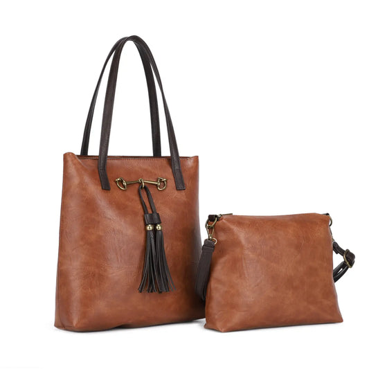 Jane Two in One Tote | Brown