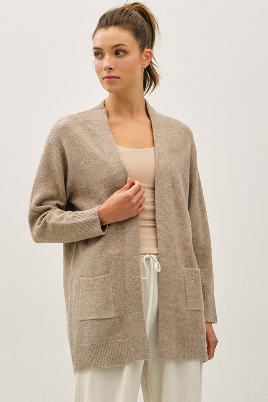 Matilda Open Cardigan | Mocha