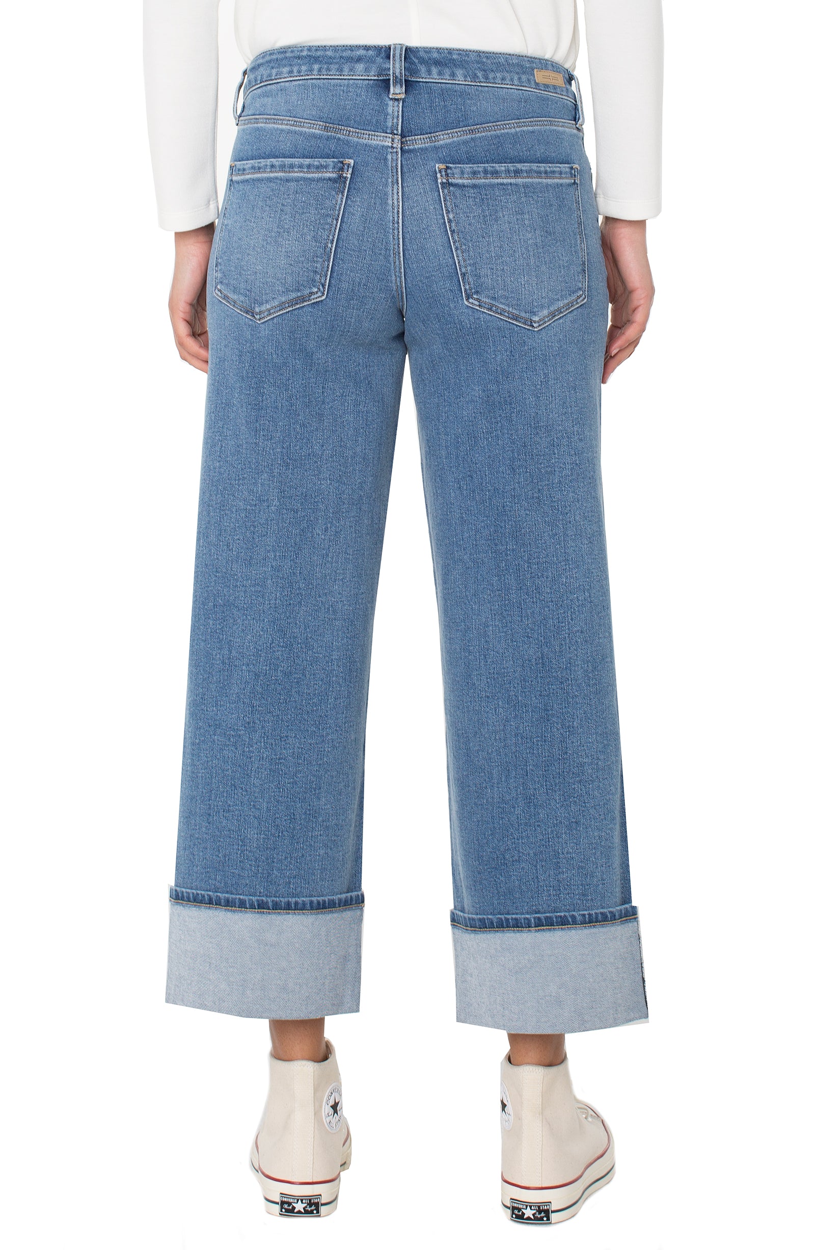 Liverpool Morgan Cuffed Wide Leg | Klamath