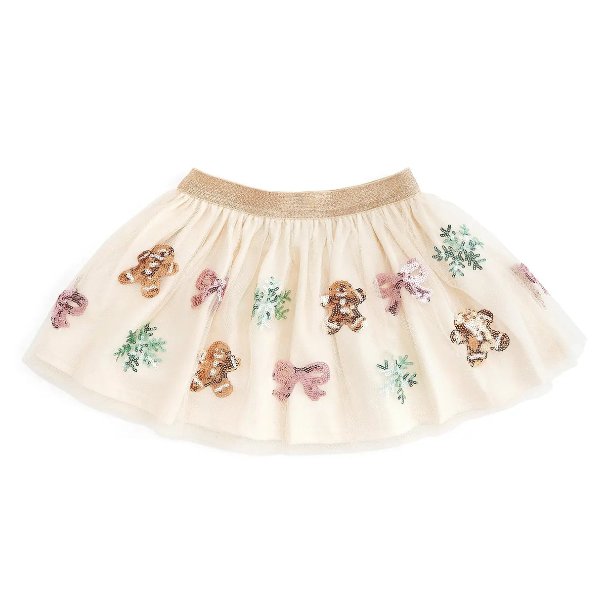 Gingerbread Sequin Tutu Skirt