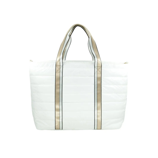 Puffer Weekender Bag | White