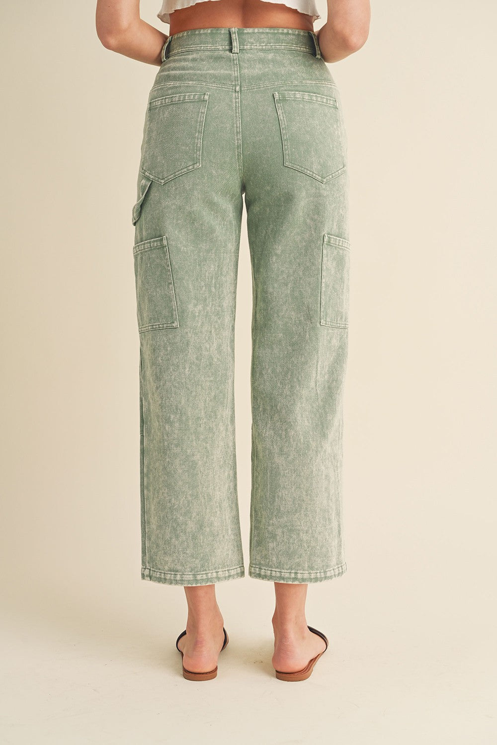 Carla Mineral Washed Straight Leg Pants