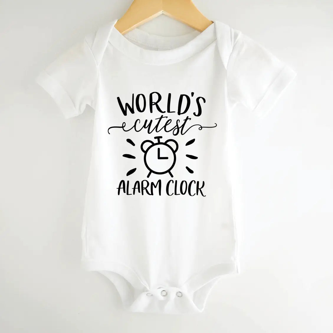 World's Cutest Alarm Clock Baby Onesie