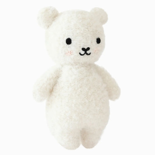 Baby Bouclé Bear (Ivory) | Cuddle + Kind