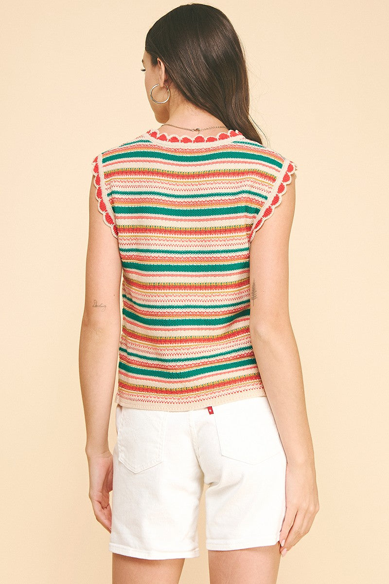 Lilly Colorblock Sweater Vest