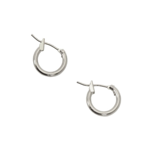 Petite Hoop Earrings | Silver