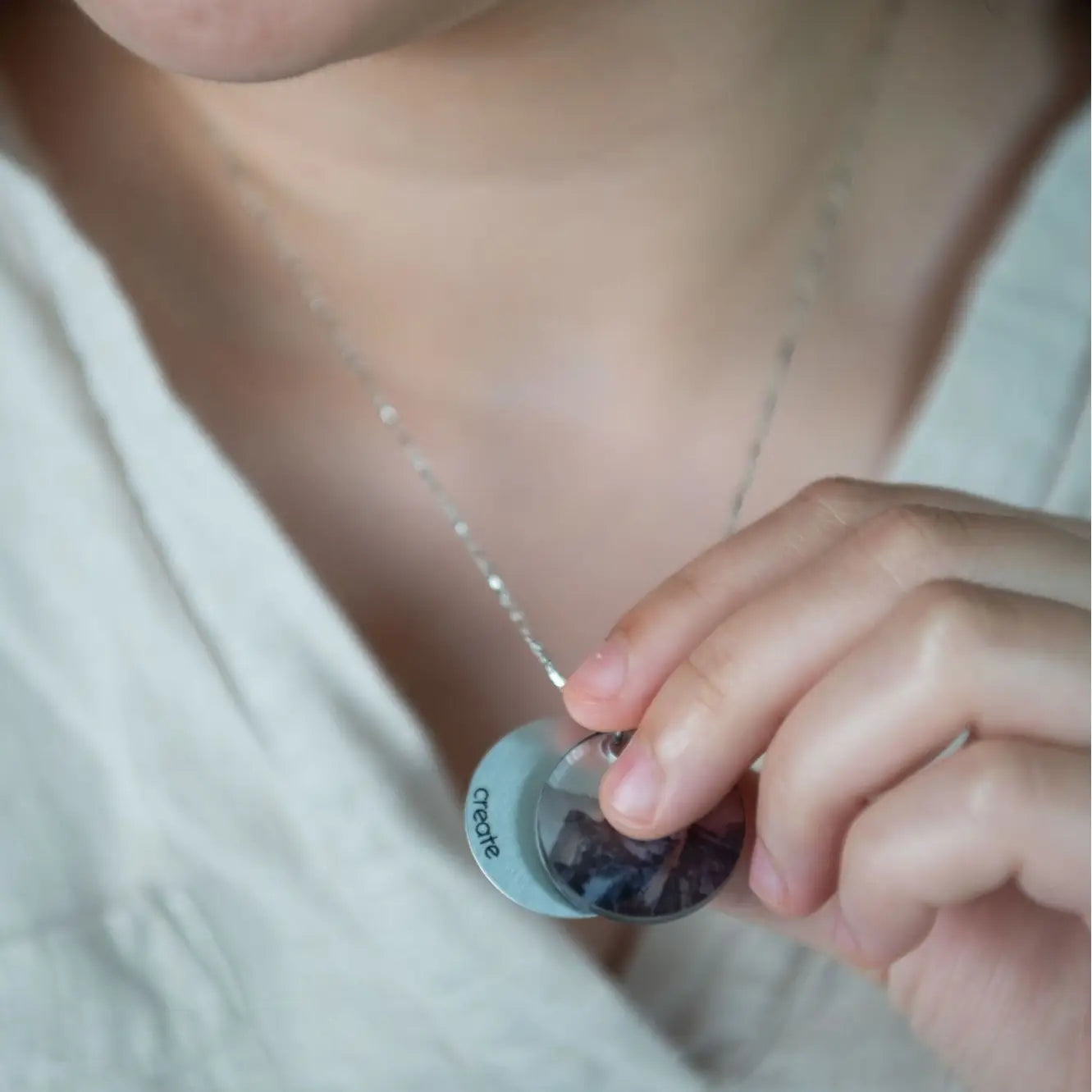 Rockies Eclipse Charm Necklace - Silver