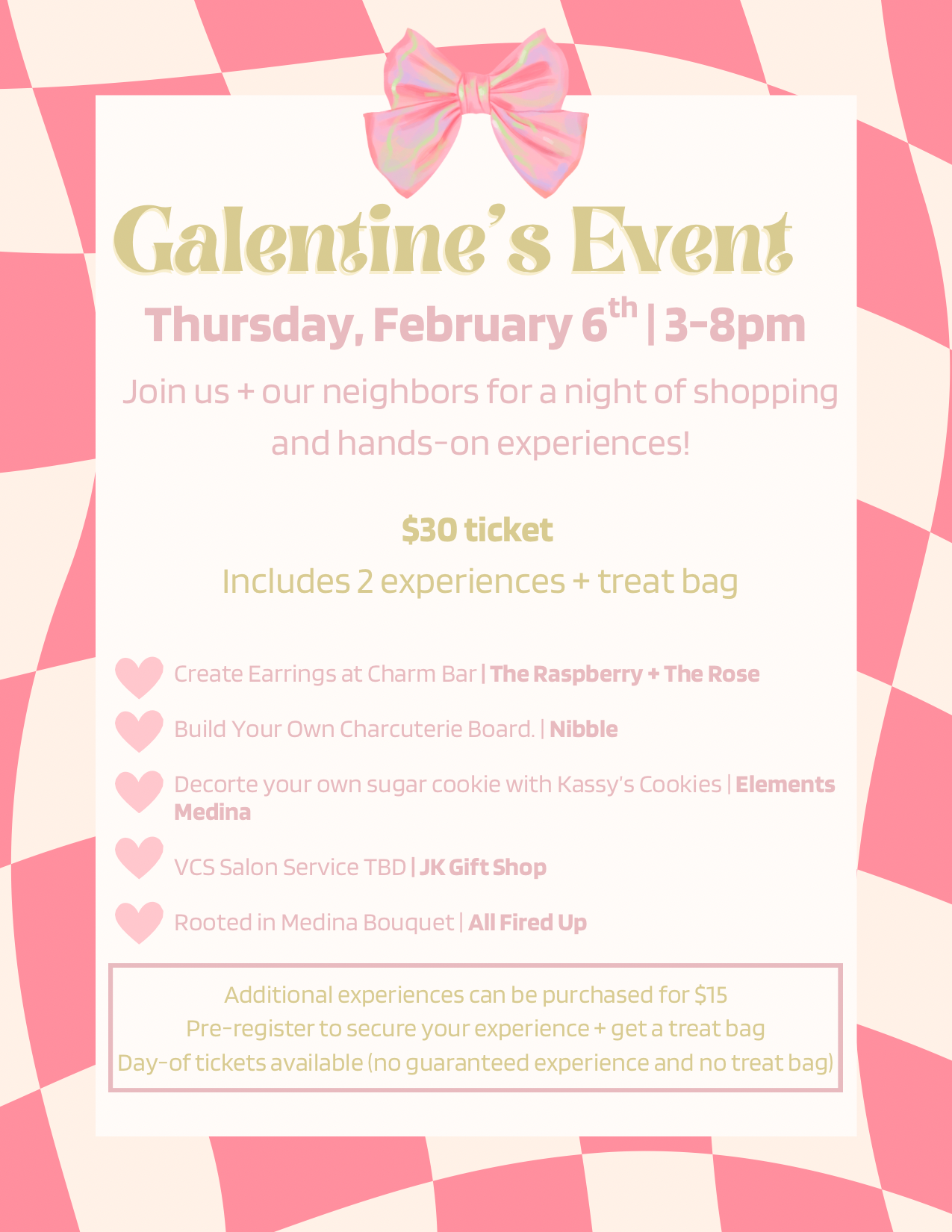 Galentine’s Shop Hop Event
