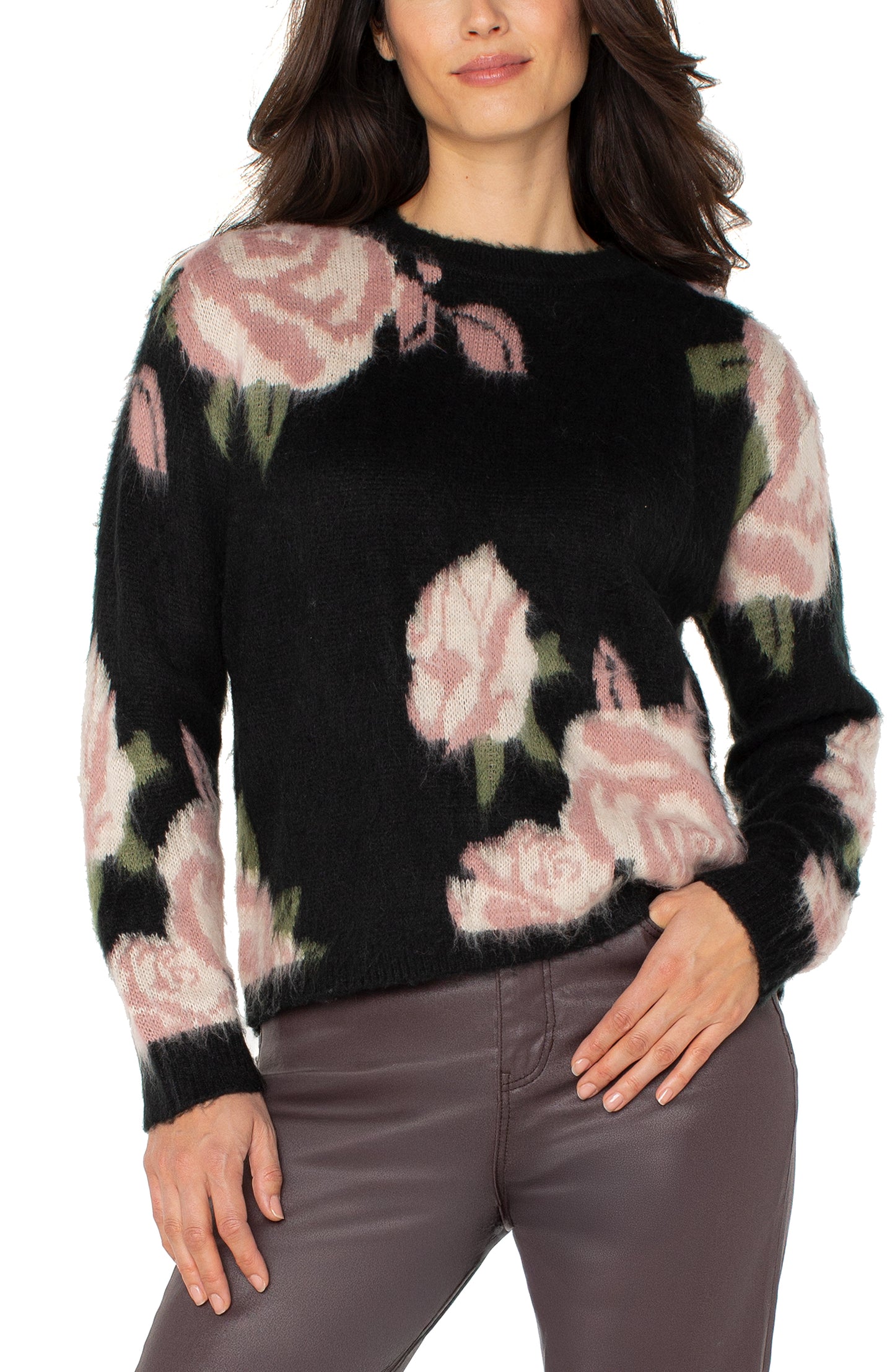Liverpool Pink Multi Floral Sweater