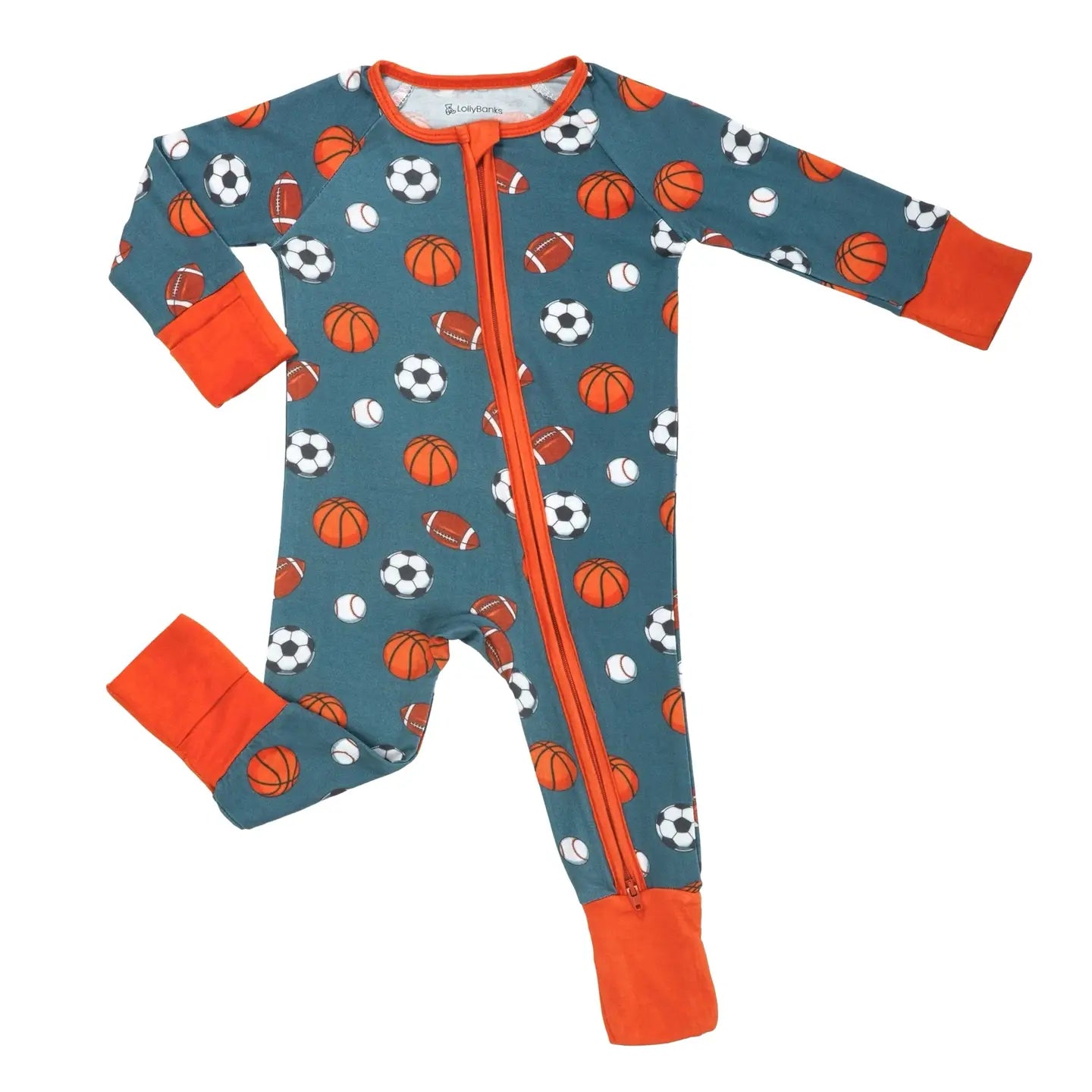 Sports Balls Baby Bamboo Pajamas