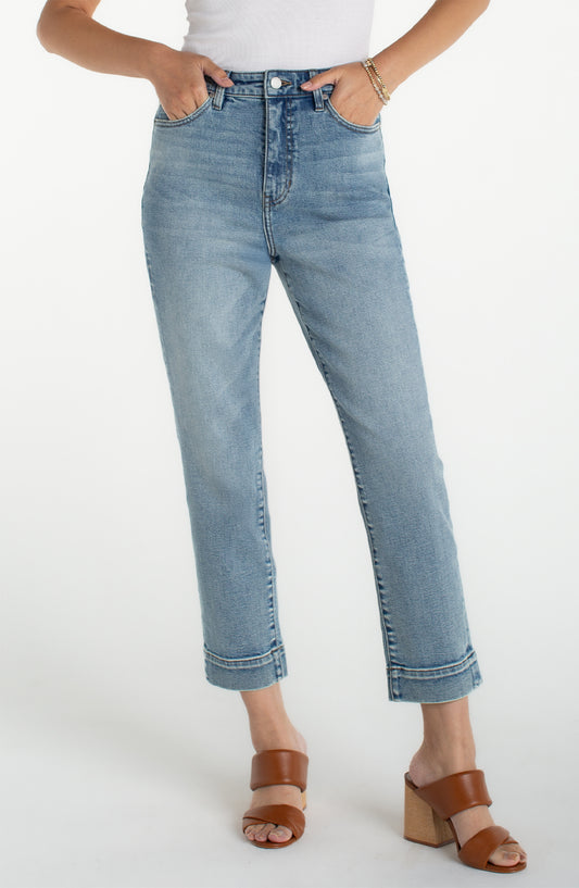 Liverpool Liv Relaxed Crop Skinny W/ Wide Hem | Symphony