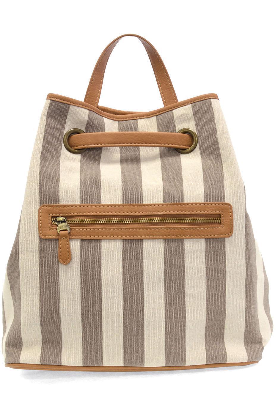 Awning Stripe Backpack Canvas | Neutral