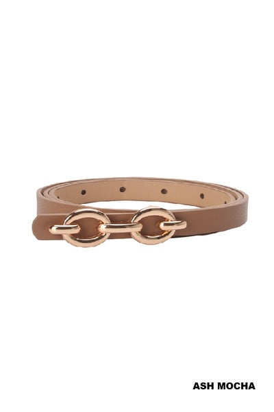 Double Chain Buckle Belt (Multiple Colors)