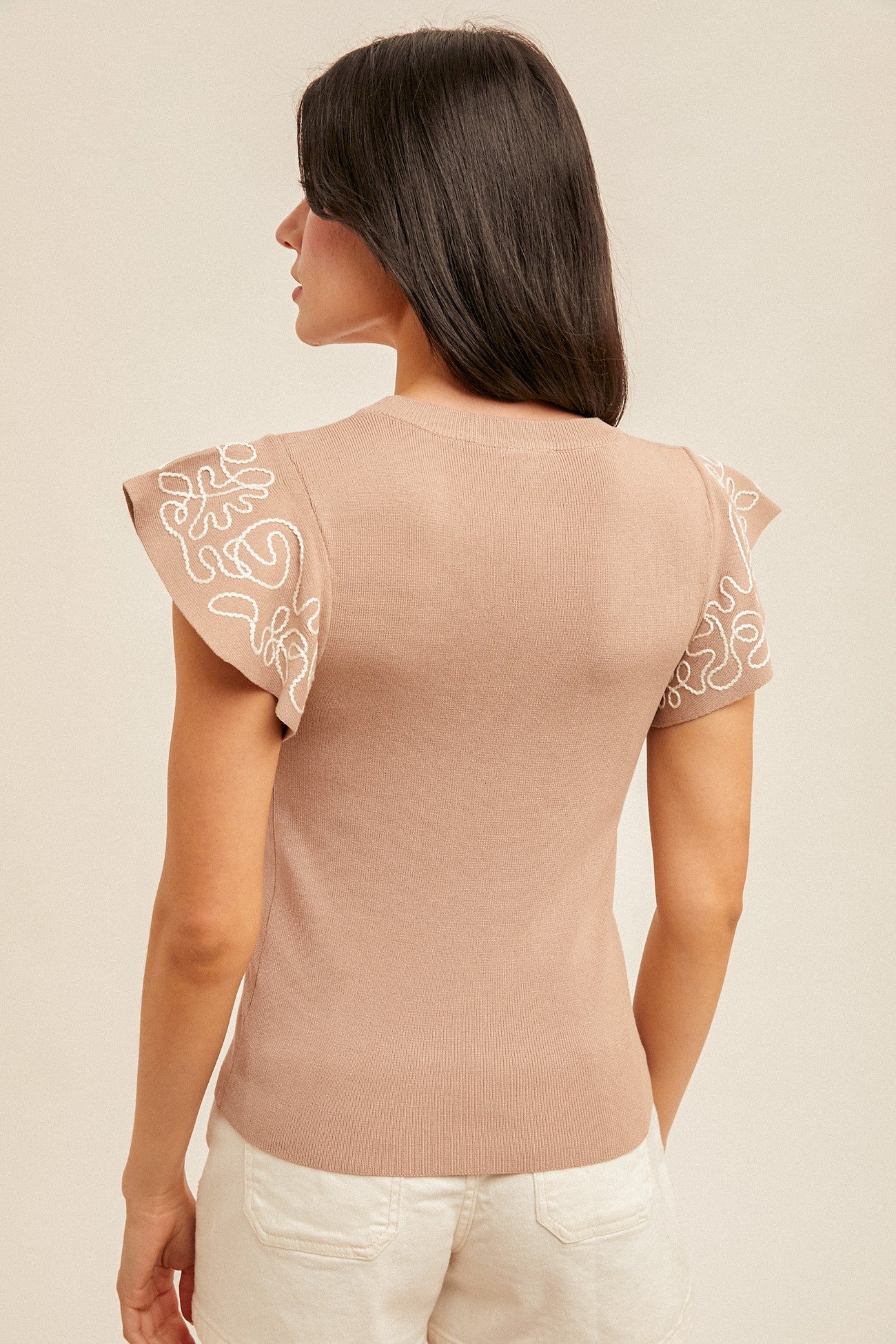 Erin Ruffle Sleeve Top