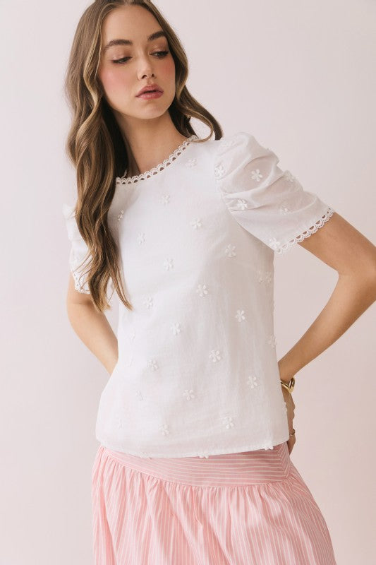Amanda Floral Embroidered Top