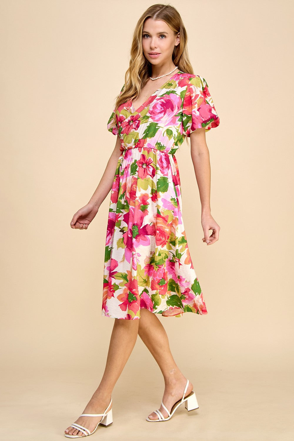 Paisley Floral Midi Dress 