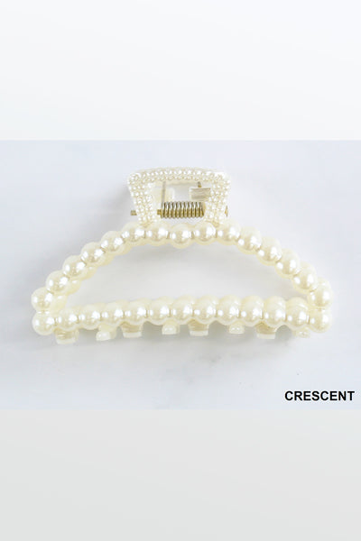 Pearl Hair Clip | Crescent