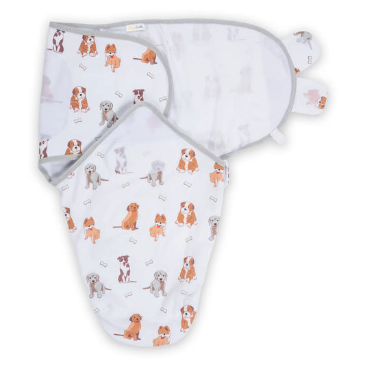 Woof Woof Baby Sleep Swaddle, 100% Organic Cotton