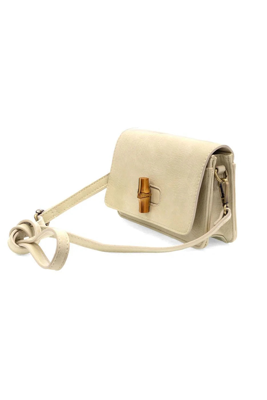 Bonnie Mini Organizer Bamboo Turnlock Crossbody | Coconut
