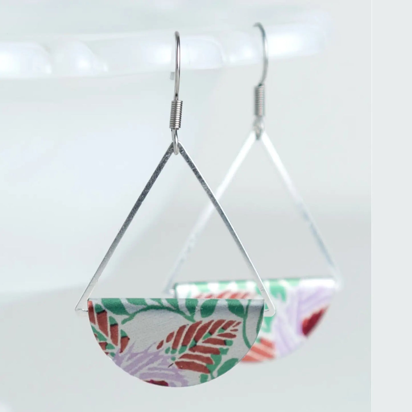 Wild Wood Dangle Earrings - Silver