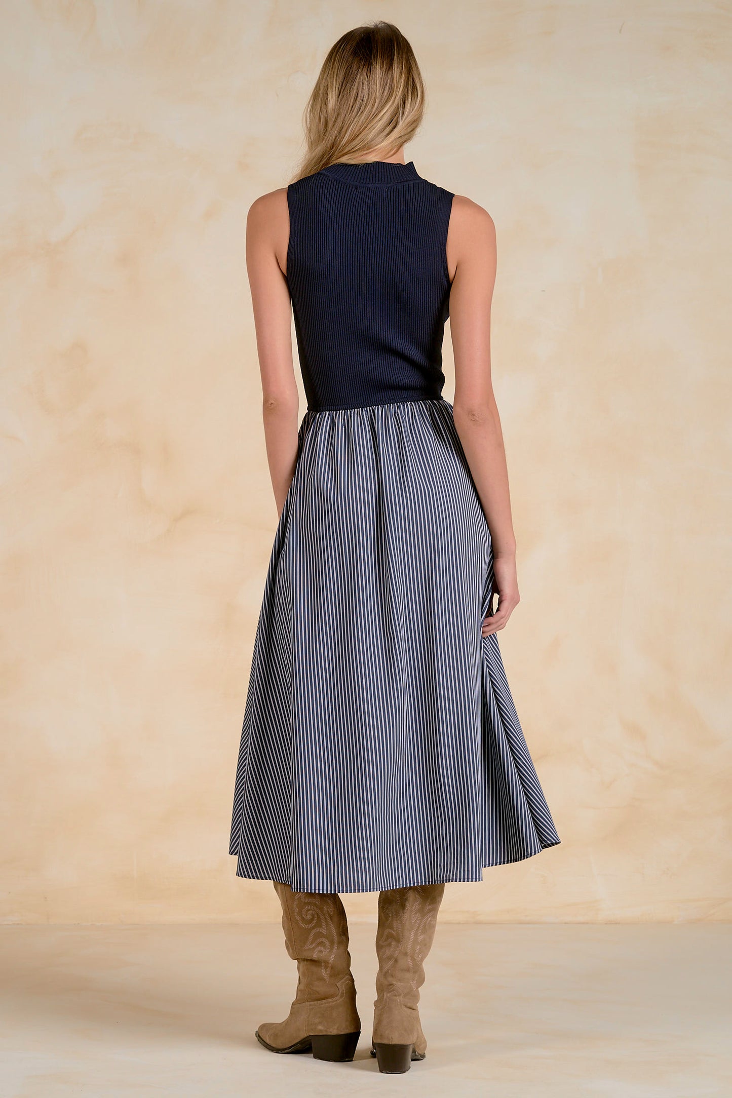 Alice Mock Neck Maxi Dress