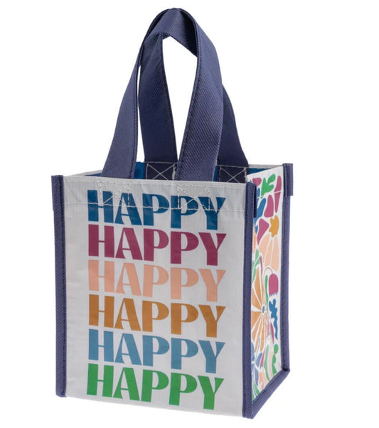 Recycled Small Gift Bag | Happy
