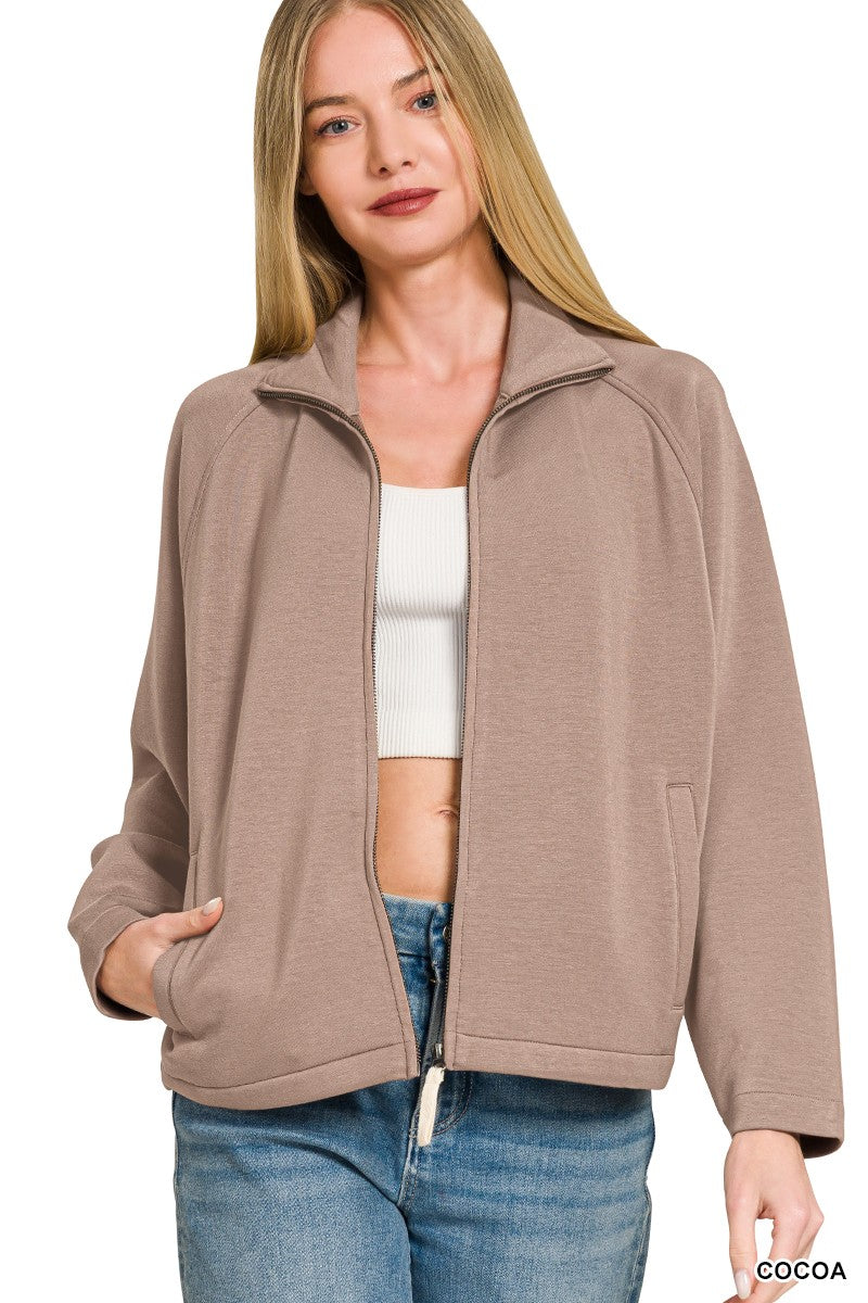 Scuba Full Zip Jacket | Cocoa