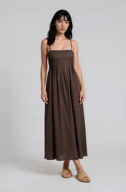 Adeline Pintuck Detail Dress