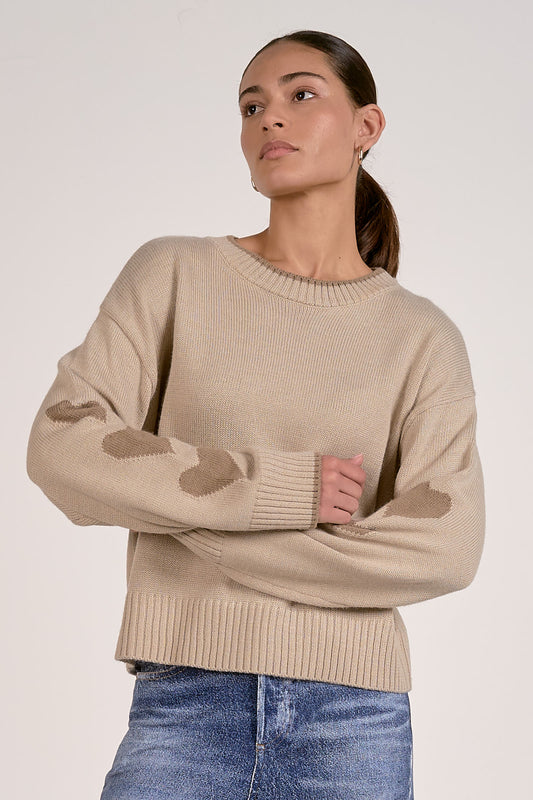 Bella Heart Sleeve Sweater