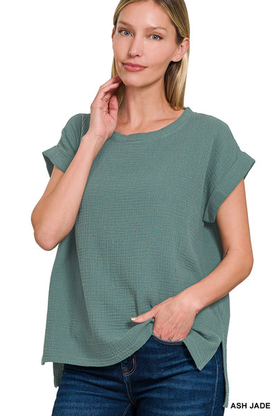 Raquel Gauze Shirt | Ash Jade 