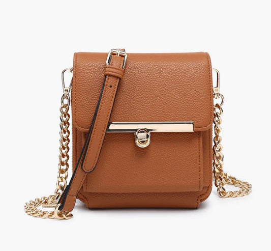 Odette Square Crossbody Bag | Brown
