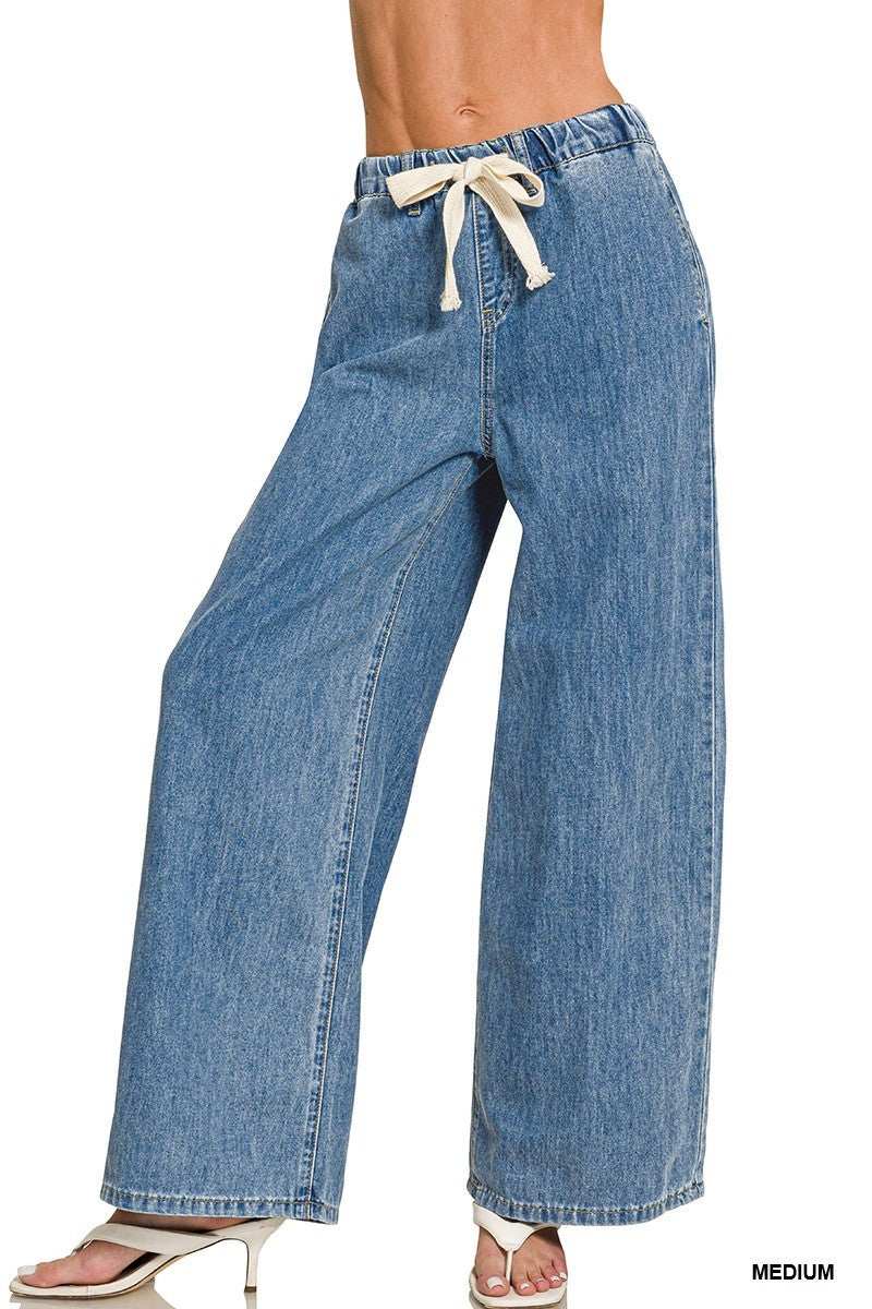 Luna Wide Leg Drawstring Pants