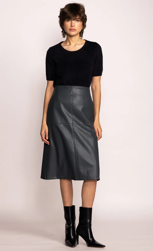 Peyton Leather Skirt 
