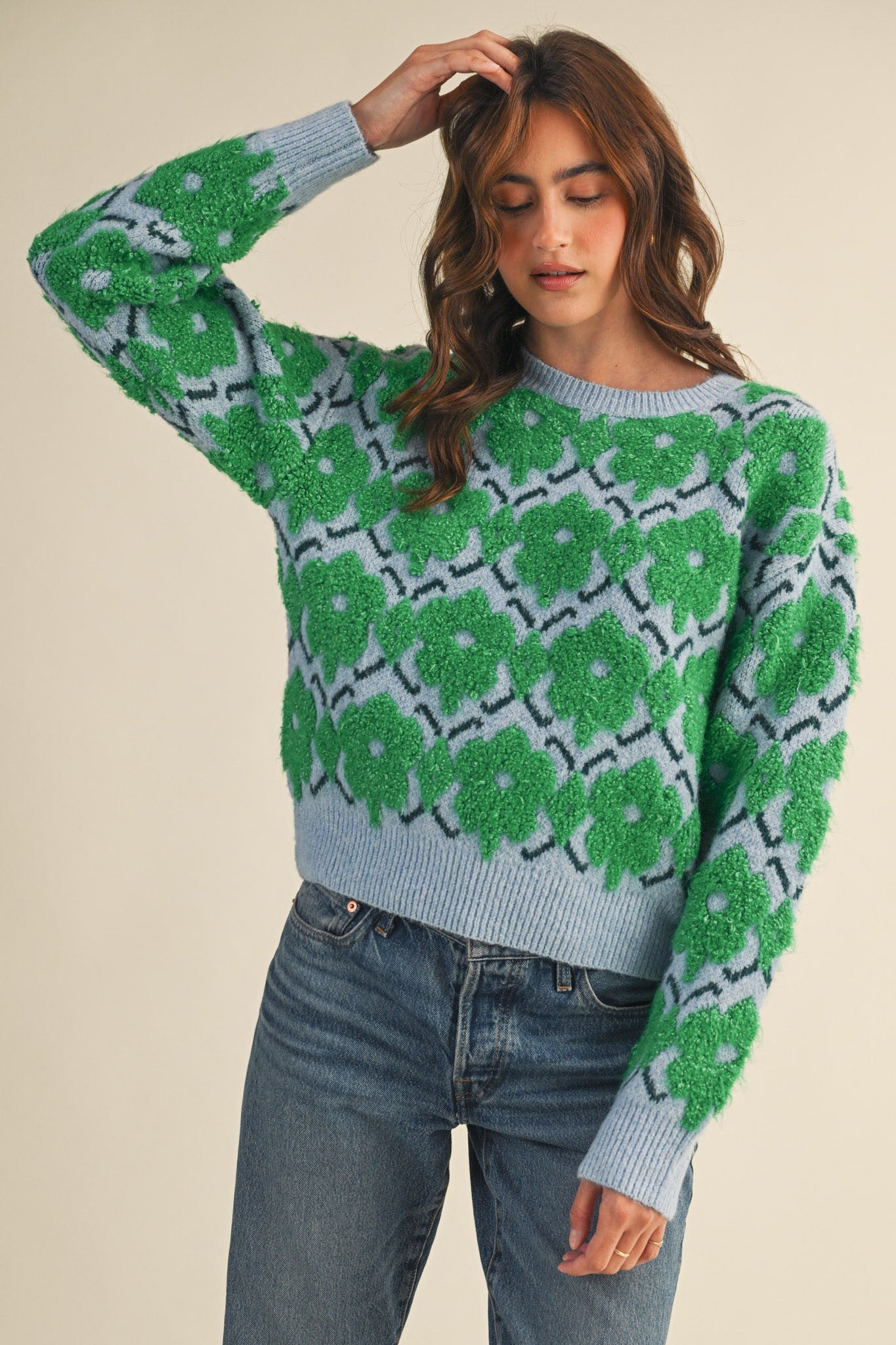 Sammie Flower Sweater 