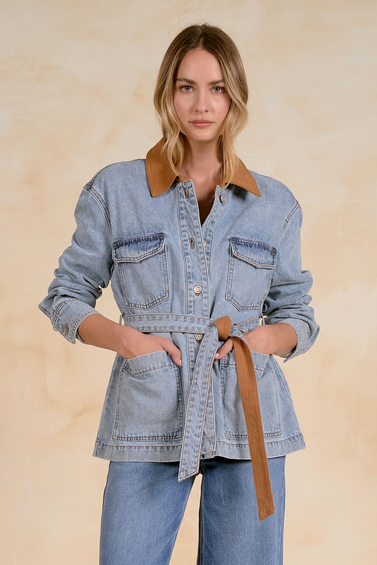 Rachel Tie Waist Barn Jacket