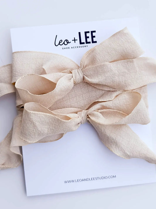 Silky Sneaker Lace Set | Taupe