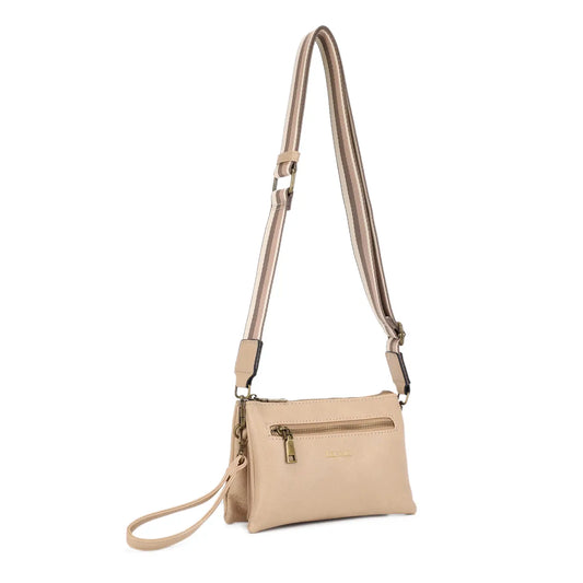 Chloe Cross Body or Wristlet | Almond