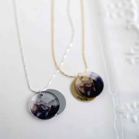 Rockies Eclipse Charm Necklace - Silver