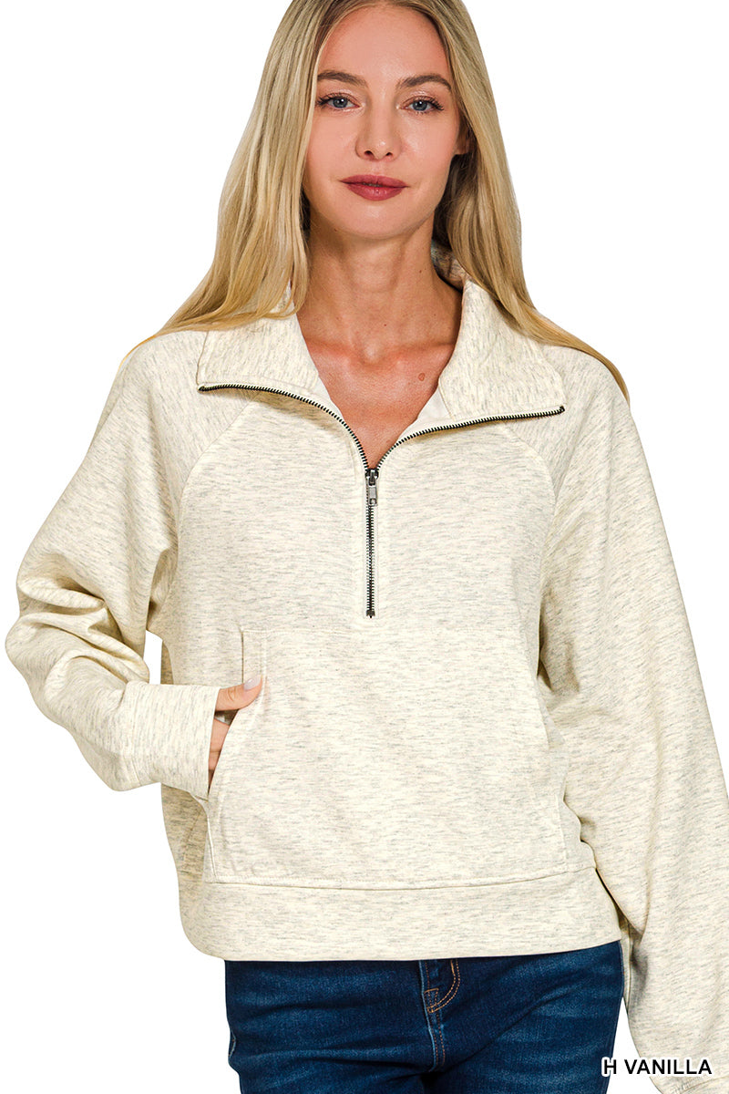 Anne Half Zip Pullover | H. Vanilla