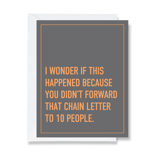 90's Chain Letter Greeting Card