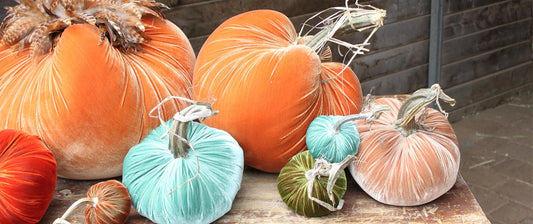 Handmade Silk Velvet Pumpkins
