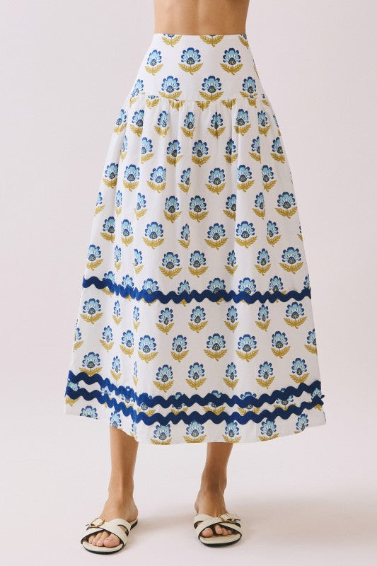 Keira Floral Print Skirt