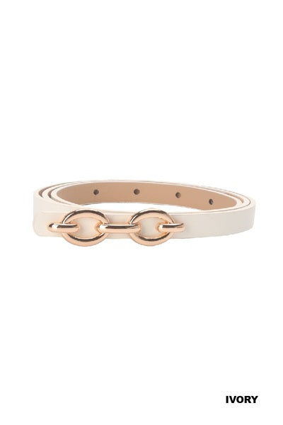 Double Chain Buckle Belt (Multiple Colors)